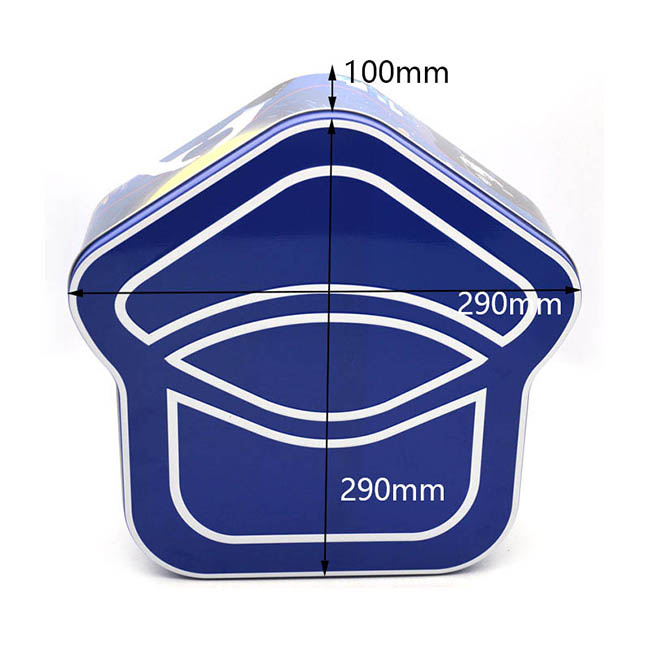 定制房屋形狀糖果鐵盒尺寸
